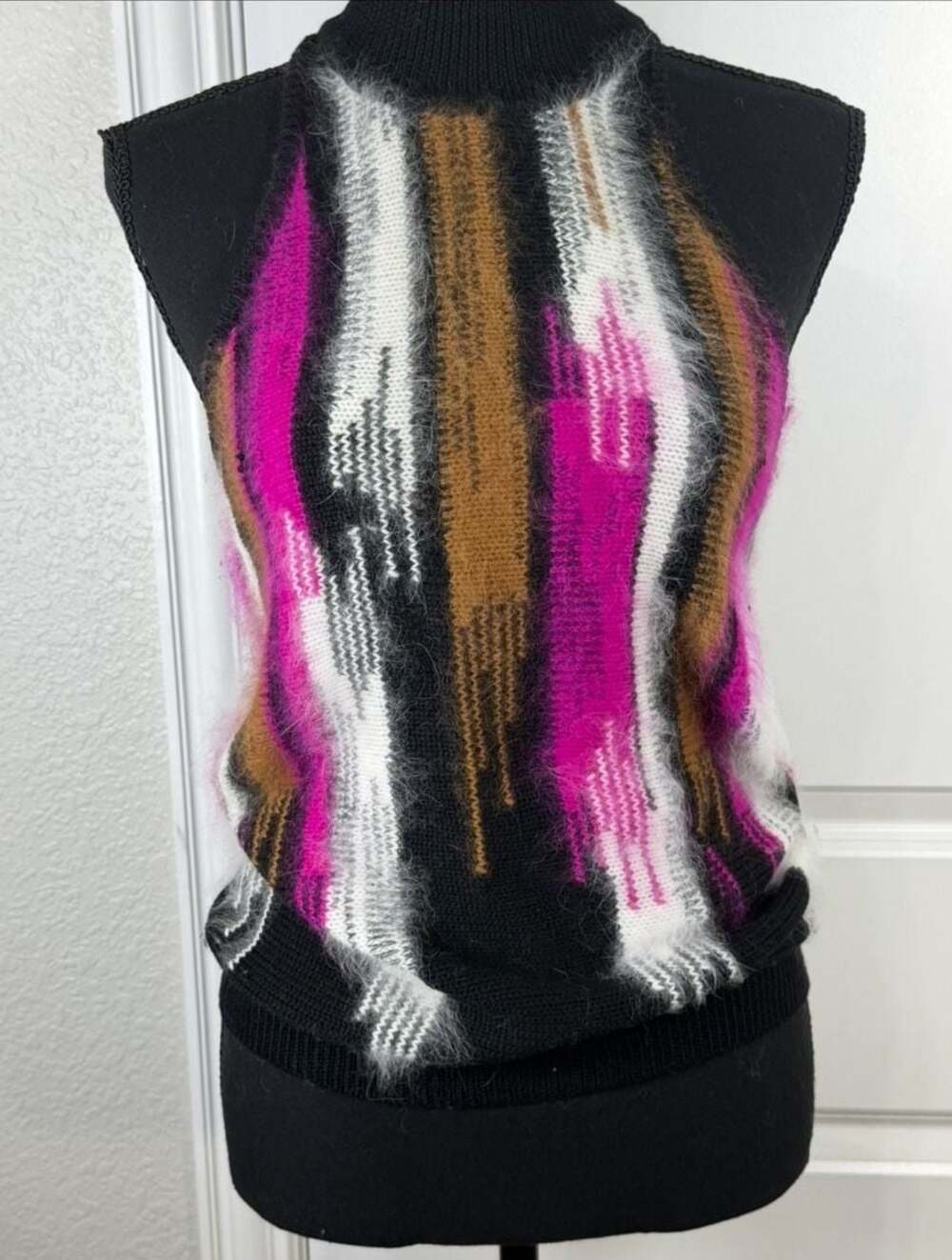 Vintage Gianni Versace Couture Angora Blend Halter Top